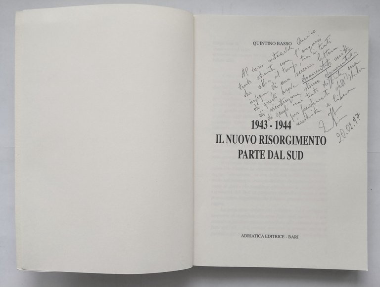 1943 1944 IL NUOVO RISORGIMENTO PARTE DAL SUD di Quintino …