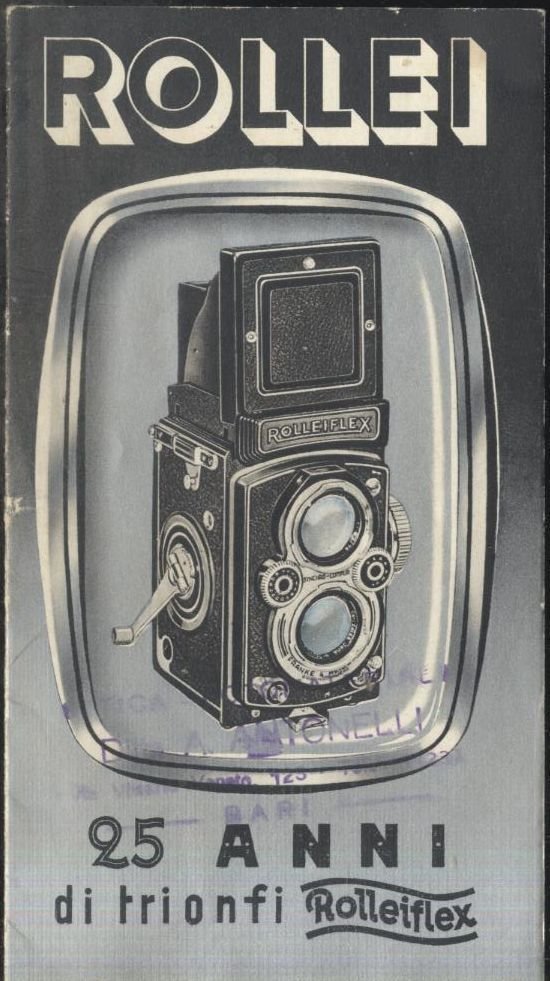 25 anni di trionfi rolleiflex ROLLEI libretto pubblicitario 1955 depliant …