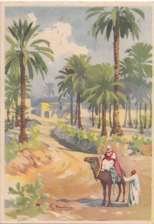 3 CARTOLINE Lotteria di Tripoli 1939 Illustrate S Bonelli Vintage …