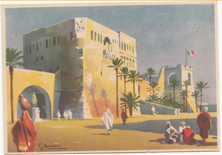 3 CARTOLINE Lotteria di Tripoli 1939 Illustrate S Bonelli Vintage …