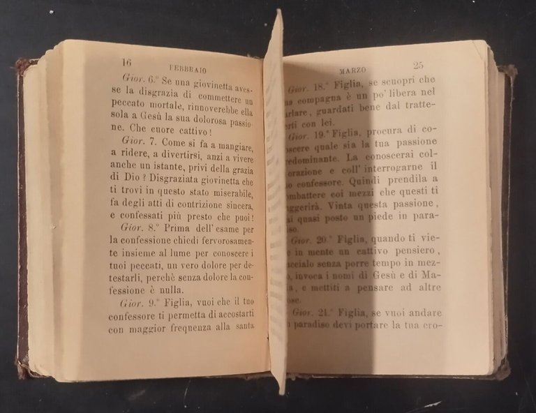 3 VOLUMI RELIGIOSI rilegati insieme 1896 Libro Voce di Maria …