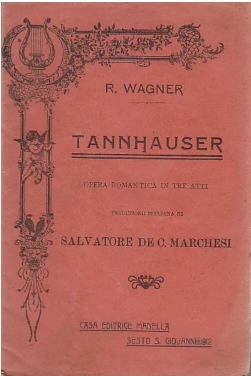 4 LIBRETTI D'OPERA Madella 1912 LUCIA DI LAMMERMOOR TANNHAUSER PARTITA …