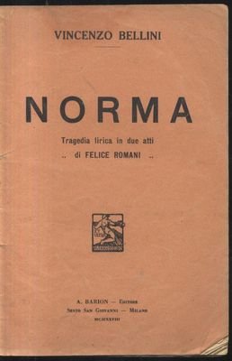 4 libretti d'opera NORMA CARMEN GUGLIELMO TELL LA GIOCONDA Barion …