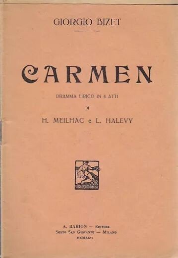 4 libretti d'opera NORMA CARMEN GUGLIELMO TELL LA GIOCONDA Barion …