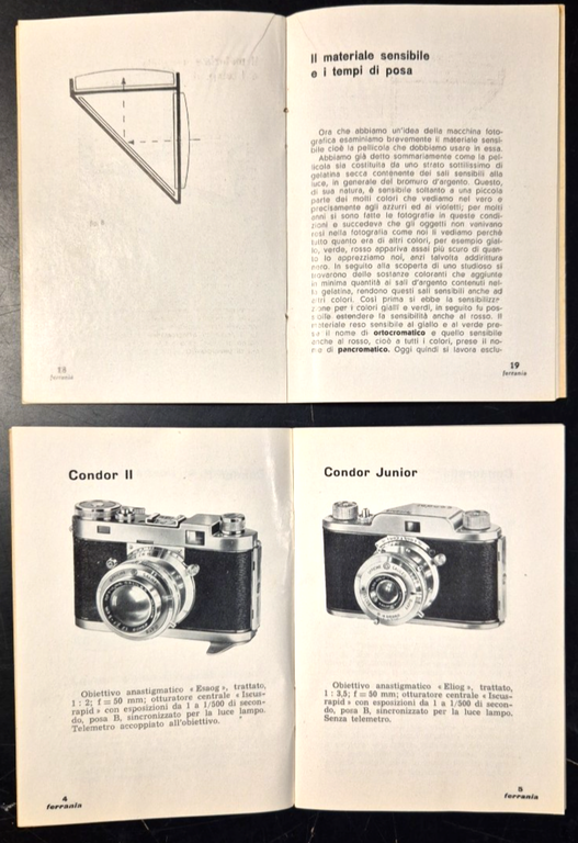 4 MANUALI FERRANIA Macchine Condor Filtri Colorati Passo Ridotto Ornano …