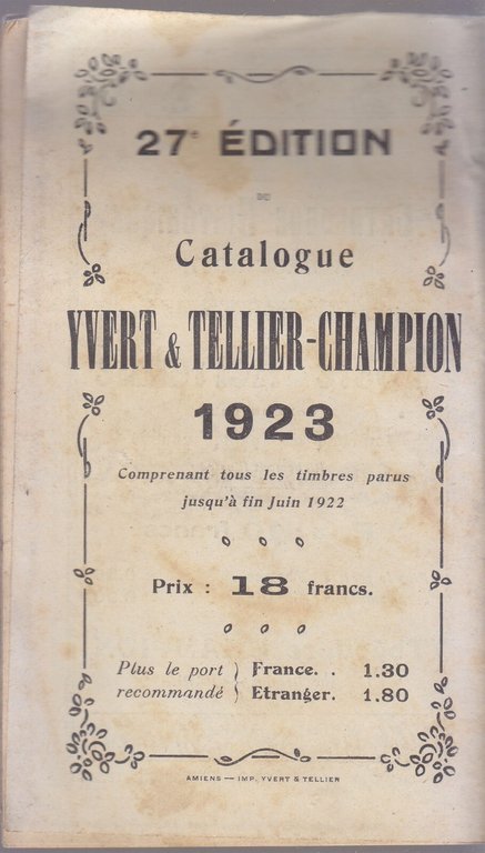 47 numeri BULLETIN MENSUEL DE LA MAISON THEODORE CHAMPION 1922 …