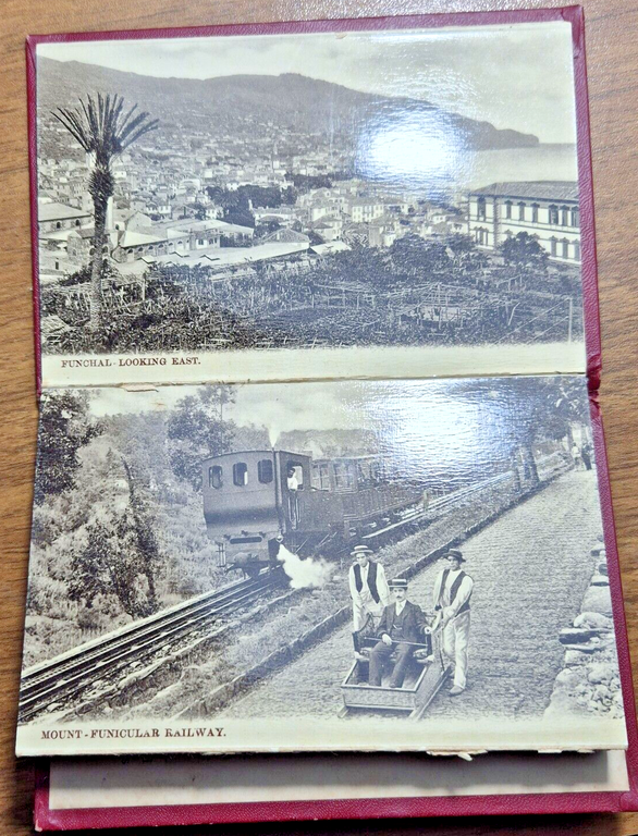 6 CARTOLINE SOUVENIR OF MADEIRA album number 2 Bazar Do …