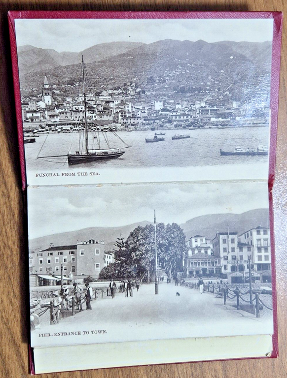 6 CARTOLINE SOUVENIR OF MADEIRA album number 2 Bazar Do …