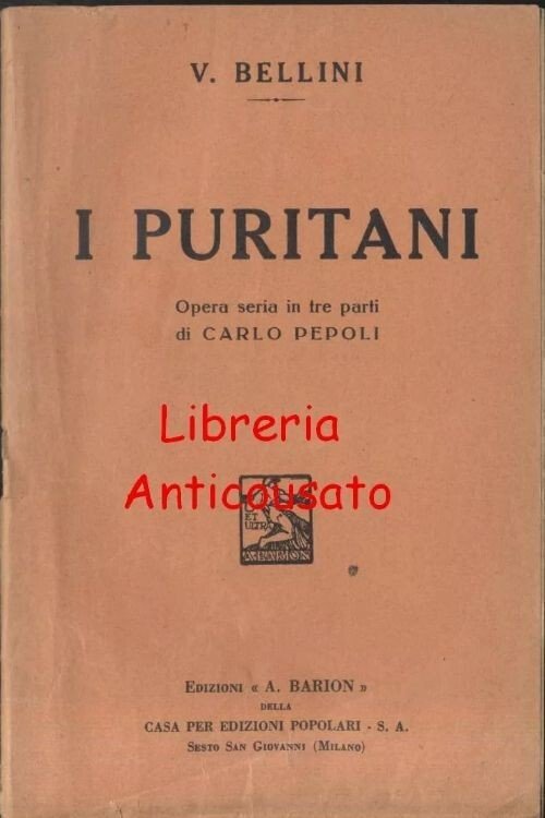 8 Libretti d'opera 1931 BARION Rossini Bellini Wagner Meyerbeer HALÉVY …