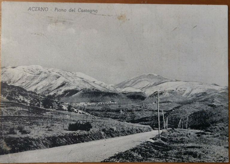 ACERNO Piano del Castagno Cartolina Viaggiata anni '50 postcard Vintage …