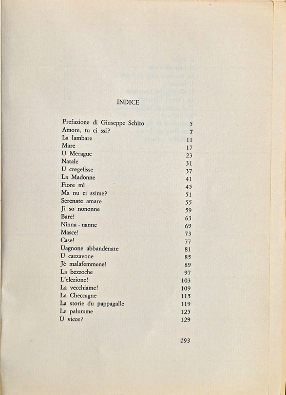 ACQUANNE POZZE CANDE Vito Antonio Di Cagno 1972 Laterza Dialetto … | Immagine Gallery 4