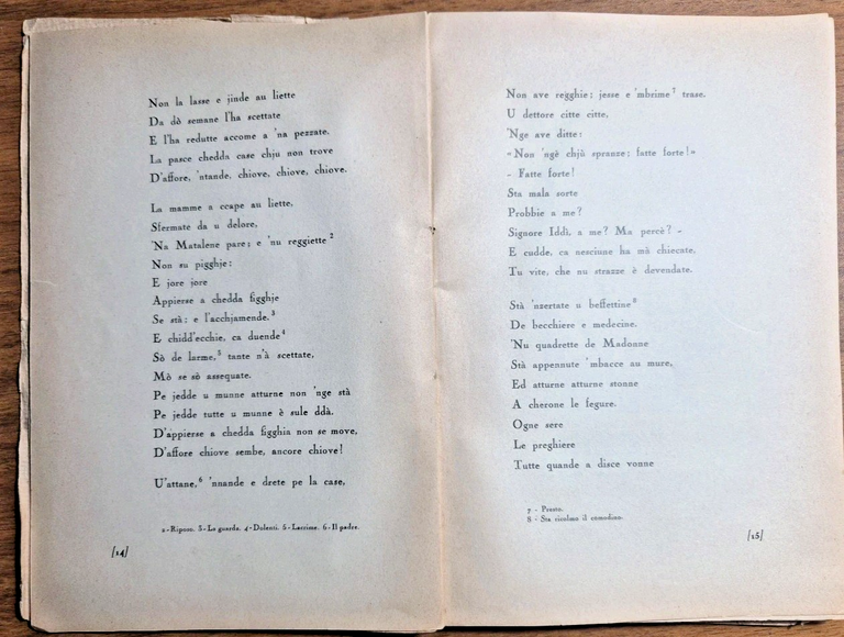 ACQUANNE POZZE CANDE Vito Di Cagno 1951 AUTOGRAFATO Resta Poesie … | Immagine Gallery 3