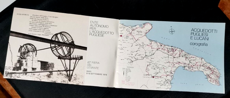 ACQUEDOTTO PUGLIESE depliant libretto brochure pubblicitario 1978 fiera Levante