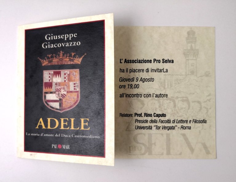ADELE di Giuseppe Giacovazzo 2007 Palomar la storia d'amore Duca …