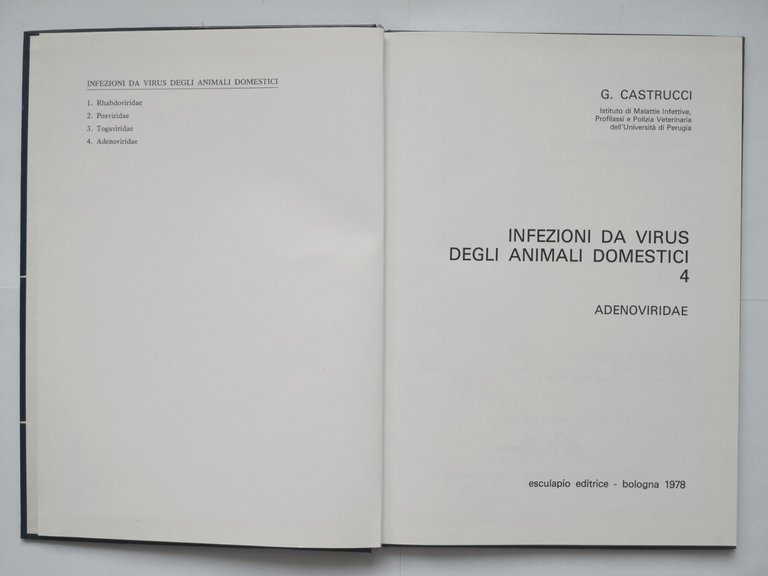 ADENOVIRIDAE di Castrucci INFEZIONI DA VIRUS DEGLI ANIMALI DOMESTICI 1978 …