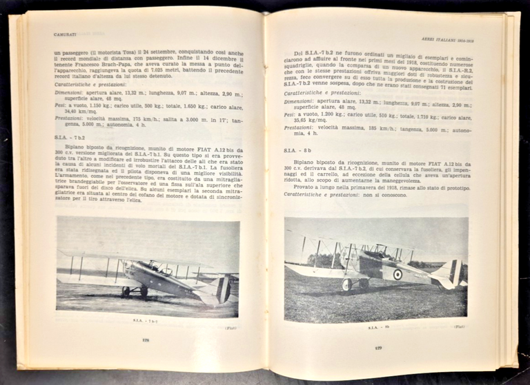 AEREI ITALIANI 1914 1918 di Gastone Camurati estratti rivista aeronautica …