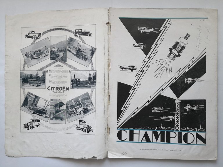 AERONAUTICA giugno 1929 rivista mensile internazionale illustrata aerei volo