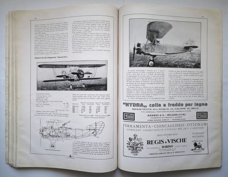 AERONAUTICA giugno 1929 rivista mensile internazionale illustrata aerei volo