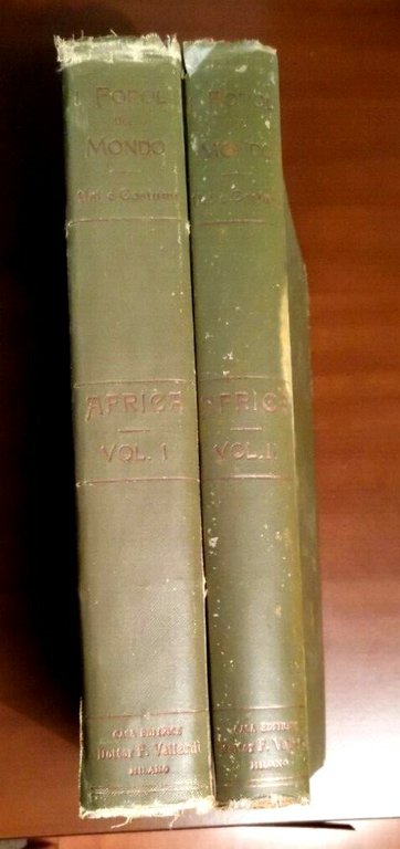 AFRICA 2 Volumi di Attilio Brunialti 1913? Vallardi libri antichi …