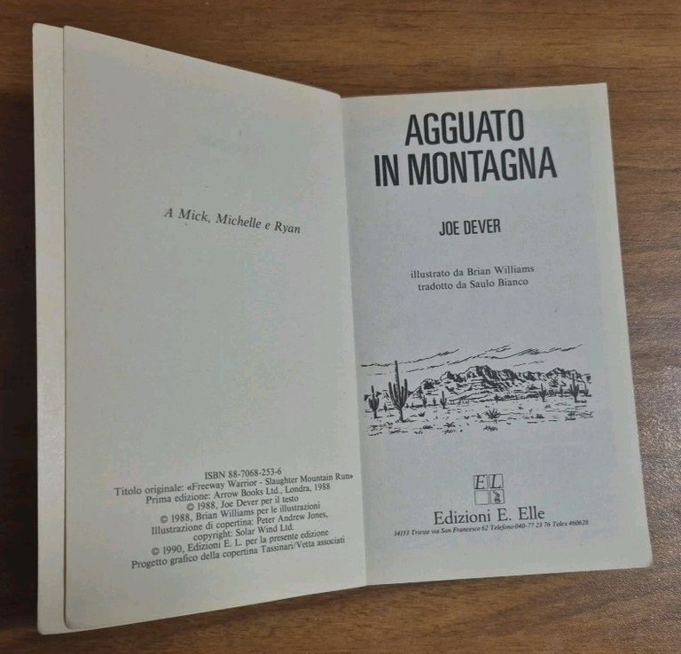 AGGUATO IN MONTAGNA di Joe Dever 1990 E Elle LIBROGAME …