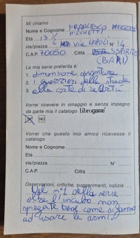 AGGUATO IN MONTAGNA di Joe Dever 1990 E Elle LIBROGAME …