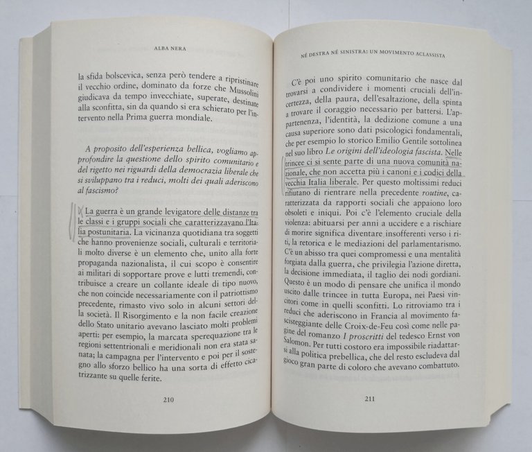 ALBA NERA di Antonio Carioti 2019 RCS MediaGroup libro fascismo …