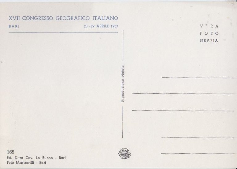 ALBEROBELLO Vita di Donne Cartolina NON Viaggiata Congresso Geografico Bari …