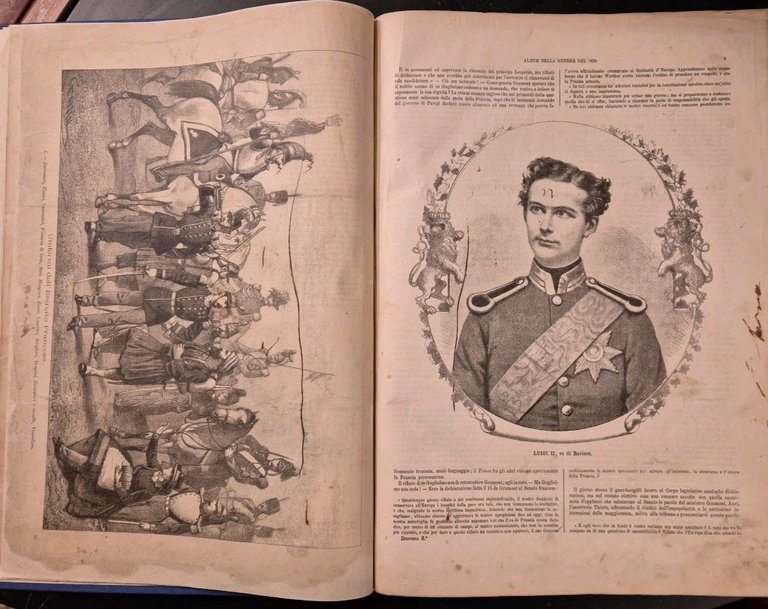 ALBUM DELLA GUERRA FRANCO PRUSSIANA DEL 1870 71 Sonzogno Libro …
