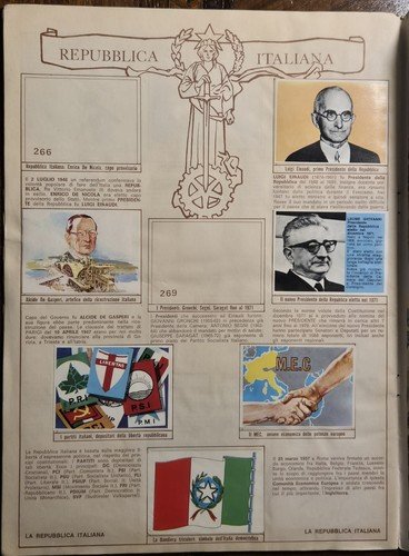 ALBUM LA STORIA D'ITALIA Baggioli 1973 con 140 Figurine originale …