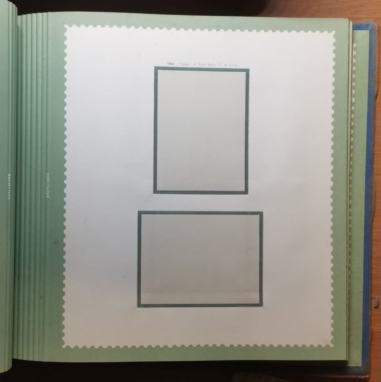 ALBUM PER FRANCOBOLLI Vuoto Città Del Vaticano Pontificato Paolo VI …