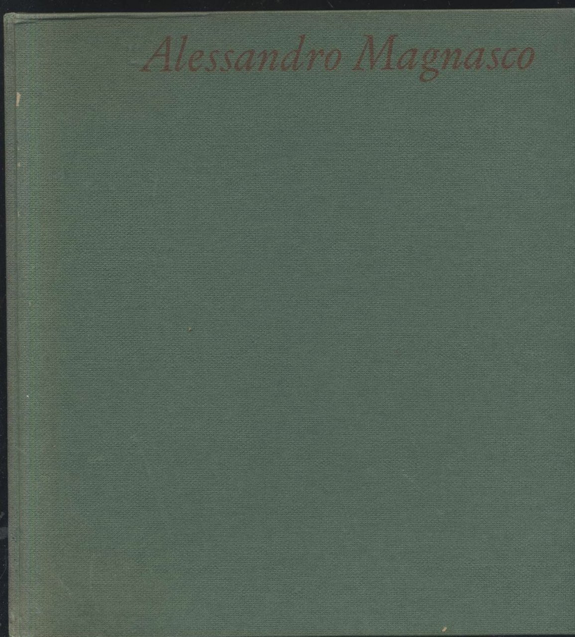 ALESSANDRO MAGNASCO di Valentina Magnoni 1983? edizioni Mediterranee Libro