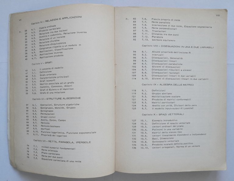 ALGEBRA ANALISI RICERCA OPERATIVA di Maino Pedrazzi 1987 Zanichelli Libro