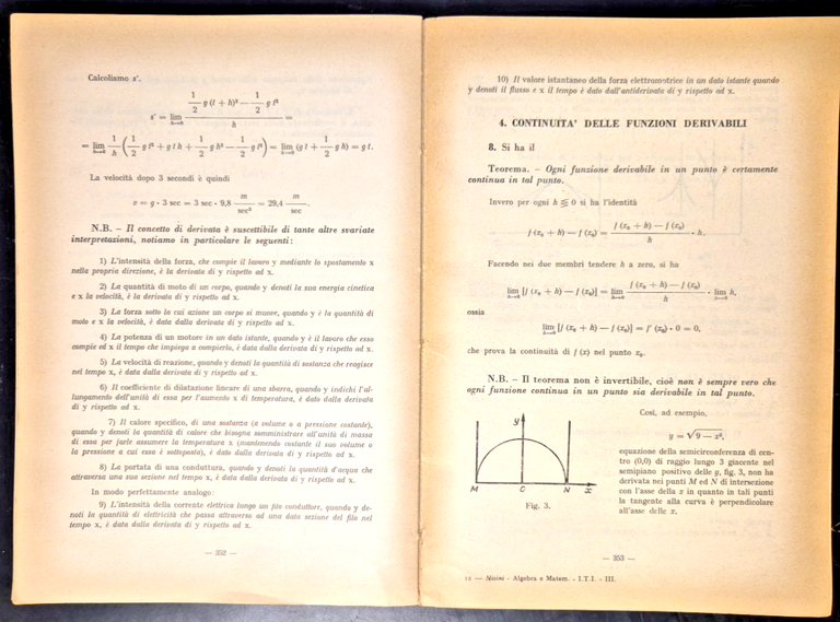 ALGEBRA ELEMENTI DI ANALITICA E ANALISI MATEMATICA Pompeo Nisini 1965 …