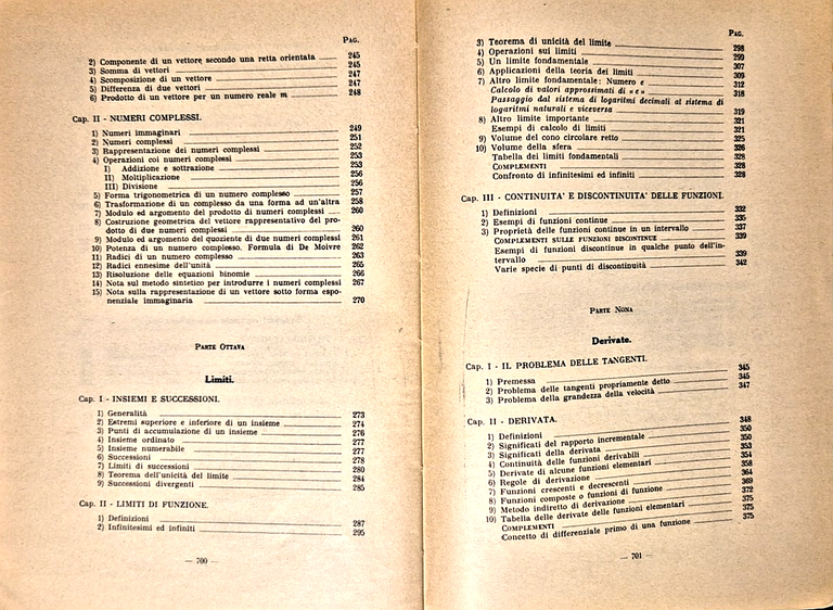 ALGEBRA ELEMENTI DI ANALITICA E ANALISI MATEMATICA Pompeo Nisini 1965 …
