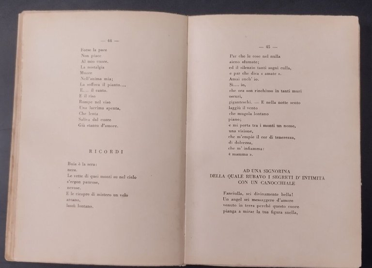 ALI DI GIOVINEZZA ALI VITTORIA Enrico Santoni 1939 Libro Ceccherelli …