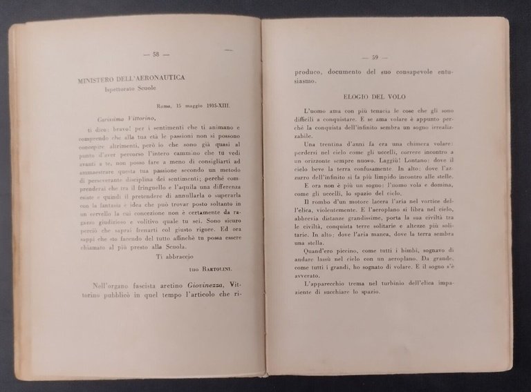 ALI DI GIOVINEZZA ALI VITTORIA Enrico Santoni 1939 Libro Ceccherelli …