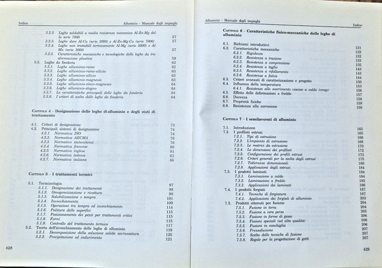 ALLUMINIO MANUALE DEGLI IMPIEGHI di Conserva Donzelli Trippodo 1991 EDIMET … | Immagine Gallery 6
