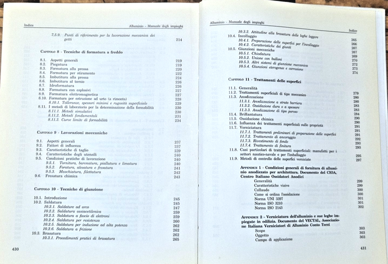 ALLUMINIO MANUALE DEGLI IMPIEGHI di Conserva Donzelli Trippodo 1991 EDIMET … | Immagine Gallery 7