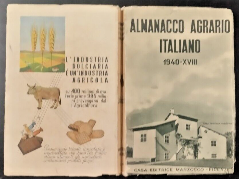ALMANACCO AGRARIO ITALIANO 1940 Volume III per l'anno Marzocco 1939 … | Immagine Gallery 9
