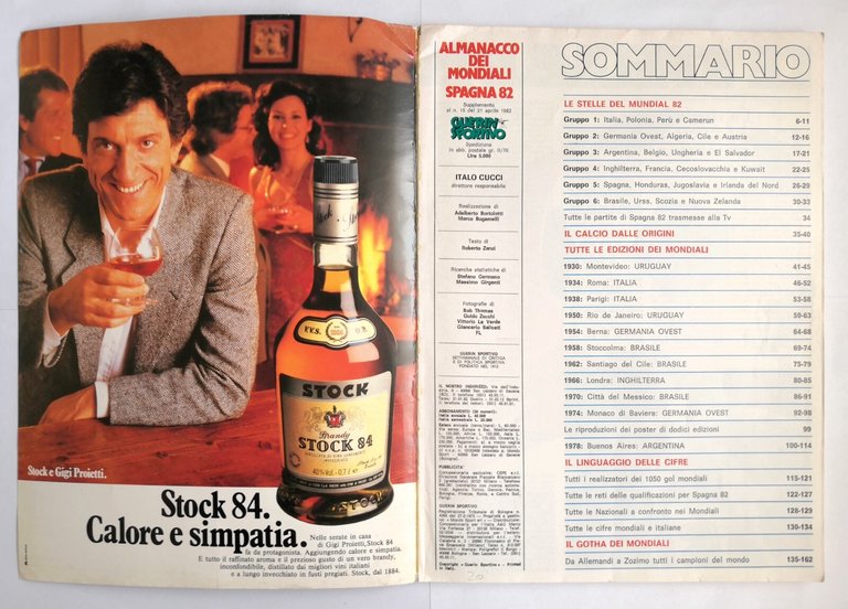 ALMANACCO DEI MONDIALI Spagna 82 di Guerin Sportivo 1982 giornale …