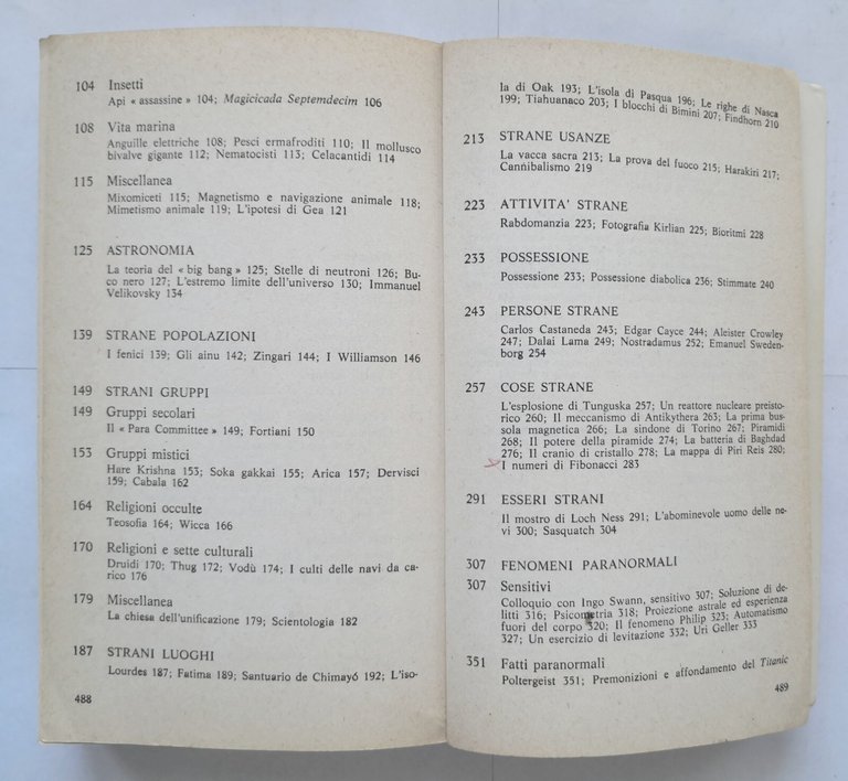 ALMANACCO UNIVERSALE DELLE COSE PIÙ STRANE E MISTERIOSE 1979 Mondadori …