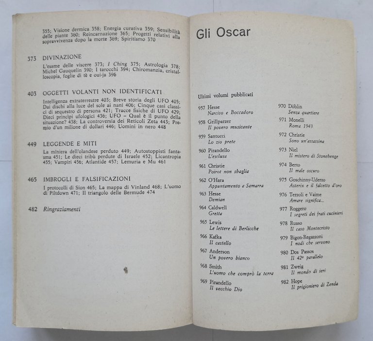 ALMANACCO UNIVERSALE DELLE COSE PIÙ STRANE E MISTERIOSE 1979 Mondadori …