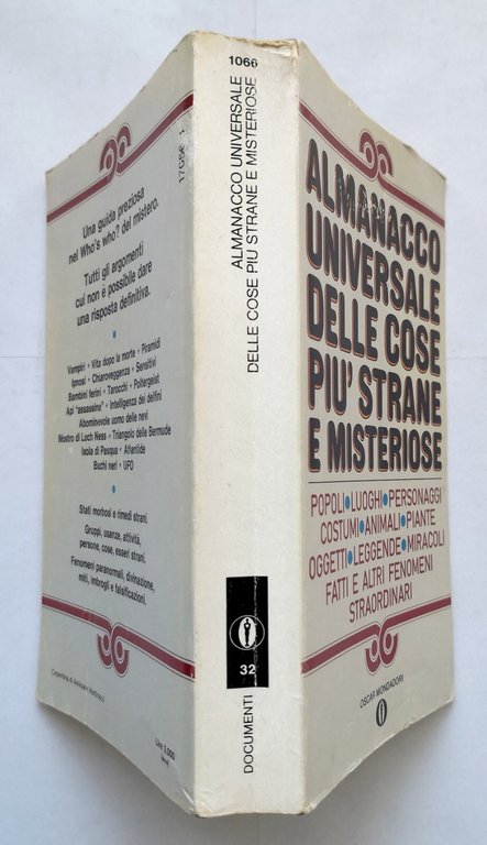 ALMANACCO UNIVERSALE DELLE COSE PIÙ STRANE E MISTERIOSE 1979 Mondadori …