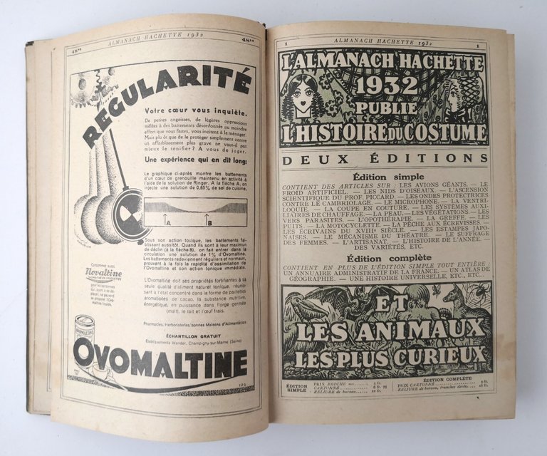 ALMANACH HACHETTE petite Encyclopedie populaire 1932 Hachette Libro