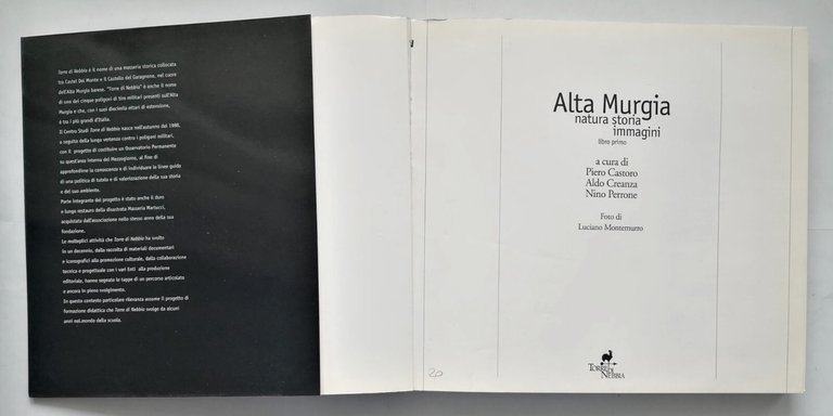 ALTA MURGIA NATURA STORIA IMMAGINI libro primo I 1997 Torre …