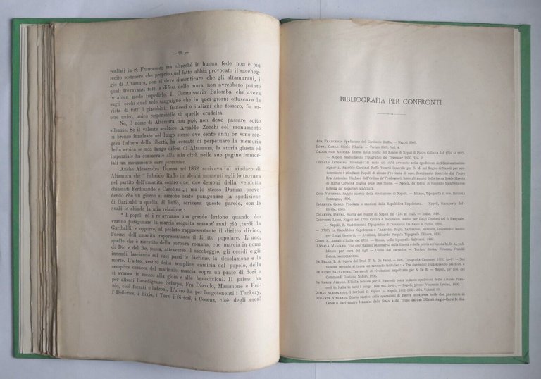 ALTAMURA NEL 1799 di Ottavio Serena 1899 Casa Editrice Italiana …