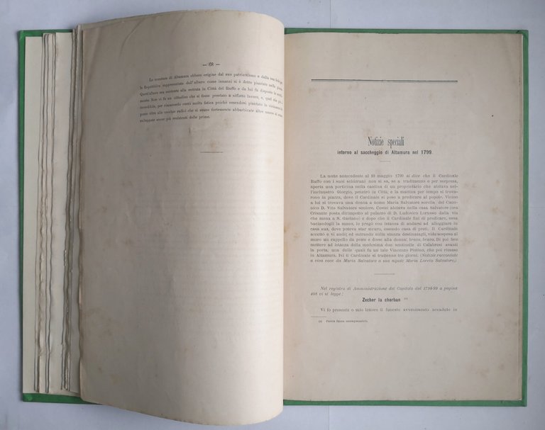 ALTAMURA NEL 1799 documenti e cronache inedite di Ottavio Serena …