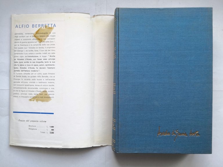 AMEDEO D'AOSTA IL PRIGIONIERO DEL KENIA di Alfio Berretta 1956 …