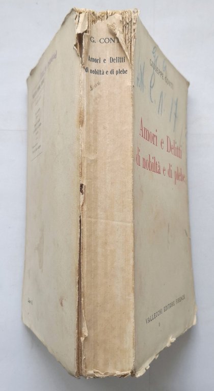 AMORI E DELITTI DI NOBILTÀ E PLEBE di Giuseppe Conti …