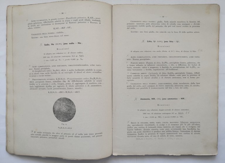 ANALISI CHIMICA QUALITATIVA di W Autenrieth 1944 Studio Editoriale Libro